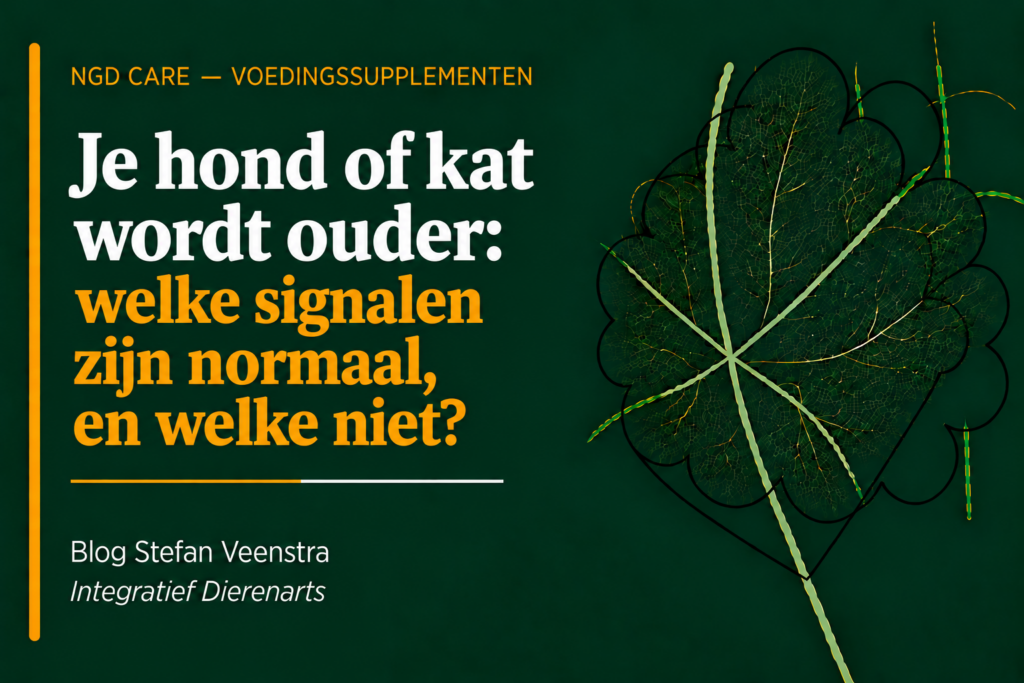 je hond of kat wordt ouder: welke signalen zijn normaal en welke niet?