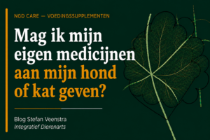 Mag ik mijn eigen medicijnen aan mijn hond of kat geven?