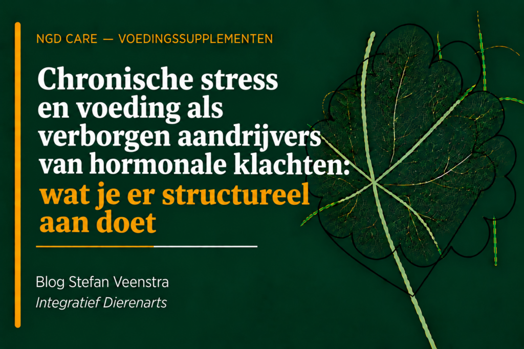 Chronische stress en voeding als verborgen aandrijvers van hormonale klachten: wat je er structureel aan doet.