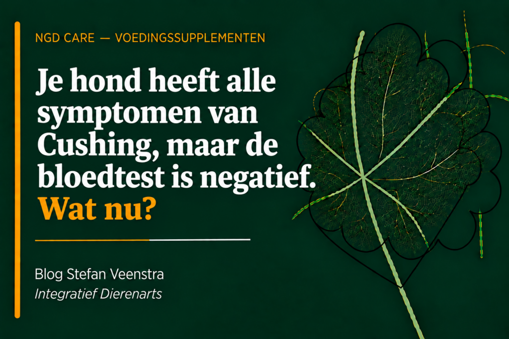 je hond heeft alle symptomen van Cushing, maar de bloedtest is negatief